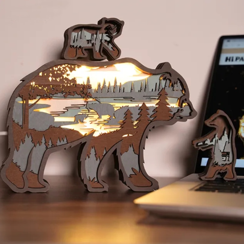 3D trärålskorns animament