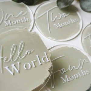 Akryl laserskuren graveringsemesterbarn